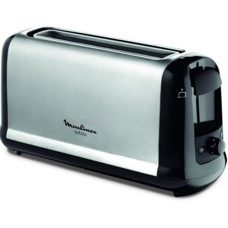 Moulinex Subito Select LS260800 Tostador de ranura larga, 1000W, Acero inoxidable y Negro Moulinex Subito Select LS260800 Tostador de ranura larga, 1000W, Acero inoxidable y Negro
